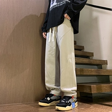 港风秋冬酷丝棉美式高街宽松休闲长裤男K23317-P40，男装休闲裤，星座717