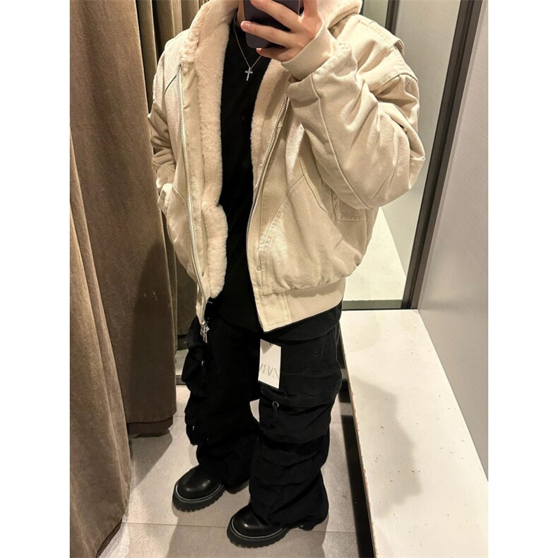 【有货】JRT149CC-特P125座山雕夹克外套男加绒加厚连帽棉衣,男装夹克,星座1007（原301D）