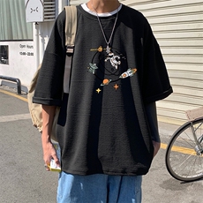 Q11142-P30春夏季七分袖t恤男大码五分袖男短袖中袖，男装T恤，电商A040