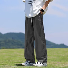 夏天裤子男款薄款直筒裤潮流运动裤男款夏季休闲裤K5016，男装休闲裤，星座1116A-1（原606A）
