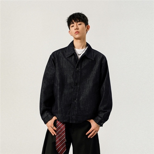 不褪色2025新高品质牛仔夹克宽松韩版工装潮流水洗外套N107/P98,踢不烂穿搭禁忌女生图片