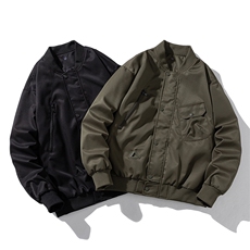 现货2色简约街头棒球服棉服外套秋冬，男装棉衣，电商A105
