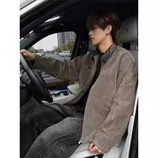 网图现货美式宽松卡其色底特律翻领工装外套JK291/P85，男装工装外套，星座205-3