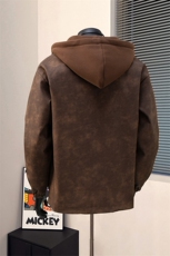 1PU皮假两件复古做旧面料金属装饰大码M-5XL夹克男JK77767P108控，男装夹克，星座226-2