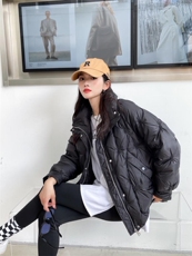 90绒压花羽绒服,女装羽绒服,昕叶良品