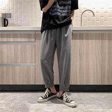 设计感痞帅西裤雅痞九分休闲裤束脚西装裤宽松裤男潮牌K7277-P35，男装休闲裤，星座1008