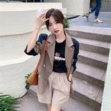 【现货】高品质假两件西服602-P155-K218，女装西装，浙宝189