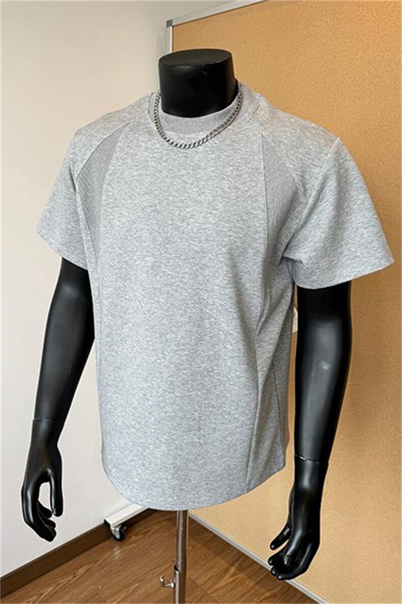 运动健身缩口袖短袖T恤男夏季潮牌小领口速干修身显肌肉半袖体恤,男装T恤,星座505-2（原电商A260-1)