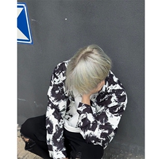 CS03-P50-现货男女扎染休闲衬衫薄款外套情侣百搭内搭衬衣，男装衬衫，电商B327