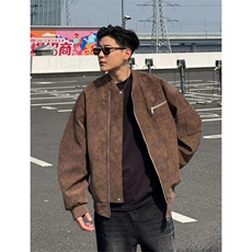 抖音得物痞帅外套男ins高街潮牌港系原宿风韩版潮宽松夹克AY1037，男装夹克，电商A443