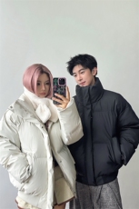 短款立领棉服情侣防水防污纯色百搭棉衣男女5D3063-TP70不，男装棉衣，电商A102