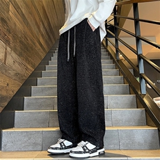 K1081-P35抖音春秋季百搭阔腿裤宽松慵懒感直筒裤休闲运动裤，男装西裤，星座1706