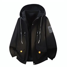 现货春季新款潮牌连帽休闲工装多口袋外套A436-D209夹克-P65，男装夹克，电商A436