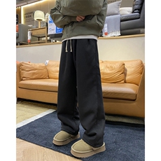 新款羊羔毛男冬季加绒加厚纯色保暖休闲裤B315-K3703-特p40控78，男装休闲裤，电商B315