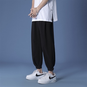 2023新款男夏季薄款韩版直筒束脚冰丝休闲裤  K118-特批35图片