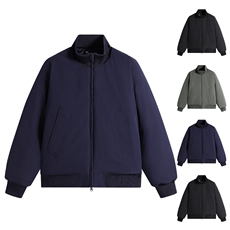 冬季美式高街立领棒球棉服飞行夹克棉衣短款外套男MY1030-P65，男装棉衣，星座1402-1