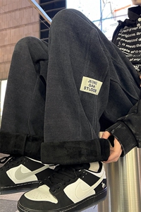 K900常规50加绒58新款直筒休闲宽松阔腿工装美式高街男生运动长裤图片