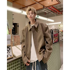 【有货】DY6618-P75飞行员夹克男春秋季美式复古垫肩棒球服外套，男装夹克，星座603-2