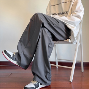 户外机能防水褶皱拉链设计宽松休闲冲锋裤B315-K24251-特p35控68图片
