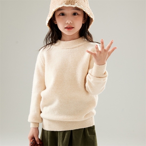 秋冬半高领儿童男女童装加厚保暖毛衣女童小孩打底羊毛衫图片