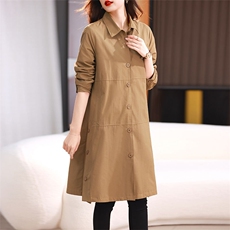 中长款风衣女2025新款中年妈妈爆款漂亮时尚高端女士大码胖mm大衣，女装风衣，丽影随形