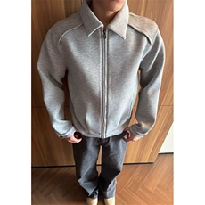 美式复古简约纯色翻领短款卫衣男女宽松休闲短款百搭外套WY118，女装短外套，星座1116A（原606A-3）