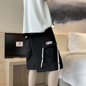 工装短裤男ins潮牌韩版潮流个性宽松2021港风嘻哈原宿风 K771-P30图片