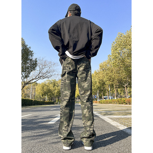 24抖音迷彩裤 高街美式潮牌工装休闲裤 kk383 特 P50图片