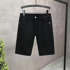 巨帅气青年牛仔短裤男夏季薄款2025年新款夏天男士白色五分牛仔裤，男装休闲裤，电商B212（原钱塘6029）