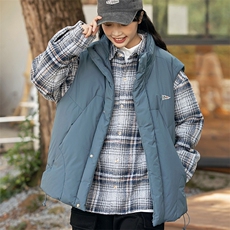 2026冬季新款男日系潮牌立领白鸭绒羽绒服马甲加厚外套YR08-F173，男装羽绒服，电商A101（原外27）