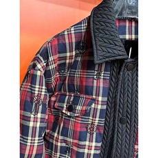 (网图)轻奢格纹羽绒服时尚同款复古百搭秋冬羽绒服313B-KL02-P180，男装羽绒服，星座313B