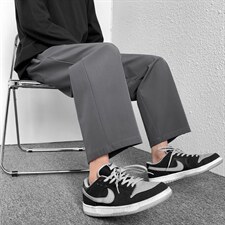 运动风2023春夏冰丝裤新款运动九分裤舒适直筒裤1216-特批：20，男装休闲裤，星座718-1