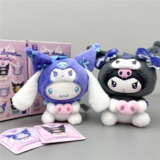 TOPTOY三丽鸥库洛米派对盲盒毛绒搪胶挂件公仔手办女玩偶礼物