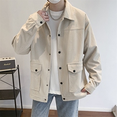 灯芯绒外套男款春秋季新款美式潮衣服工装夹克休闲上衣jk555-P70，男装夹克，星座505-3