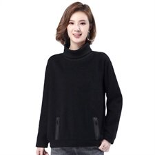 2022年秋冬款高领卫衣休闲拉链打底衫女加厚加绒，女装卫衣/绒衫，涵誉