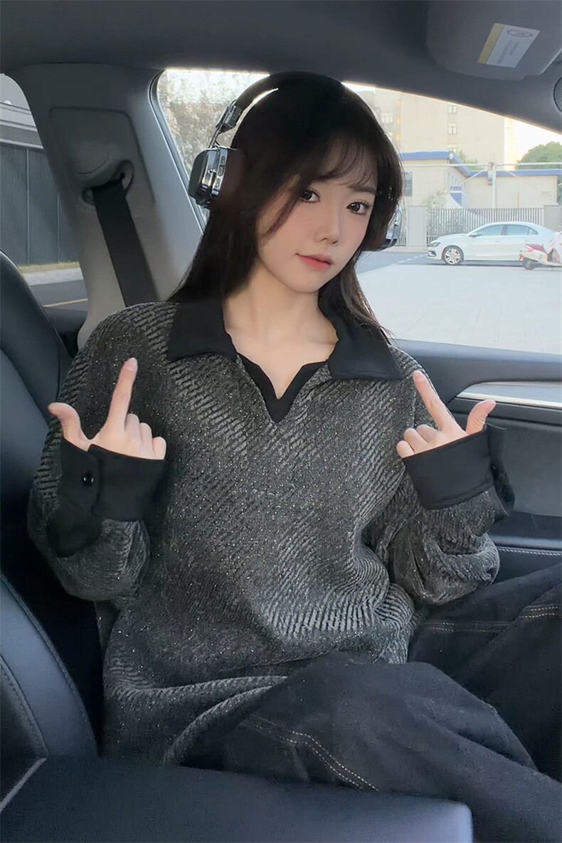 美式重磅雪尼尔长袖T恤男秋冬季打底衫polo衫加绒加厚卫衣外套男,男装T恤,电商B319