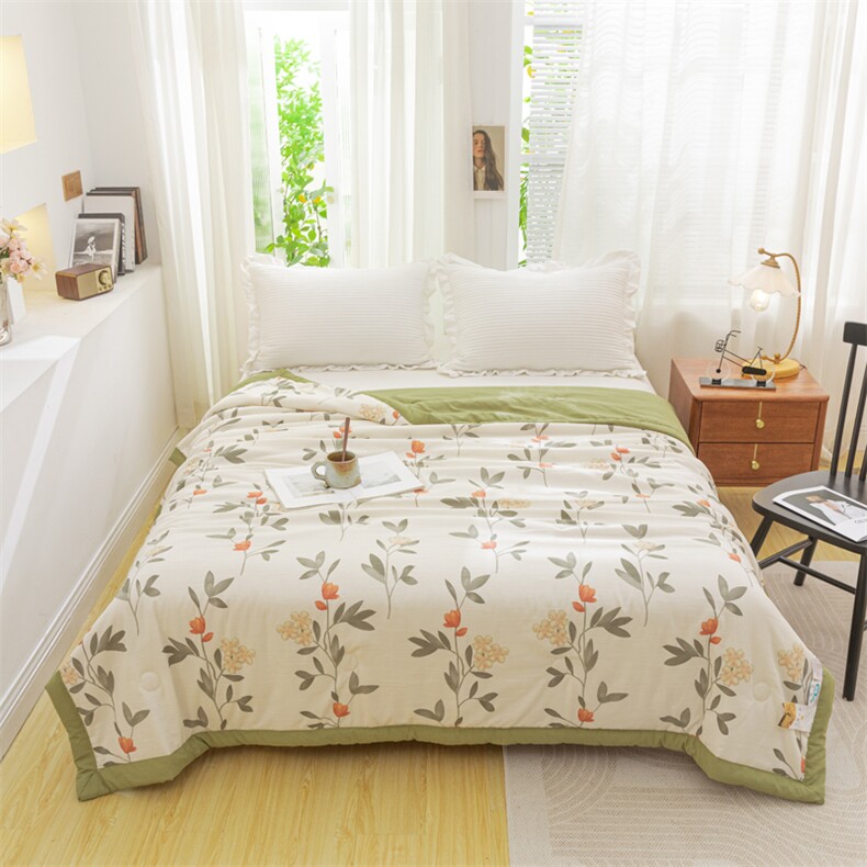 2023新款棉麻夏被，被套/被芯，一起卖家纺