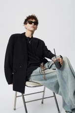 可二开高定设计感西装男95%涤纶5%氨纶M-5XL大码XF78189P85控139，男装西服套装，星座227-7