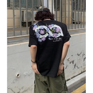万针全刺绣解构设计260克重磅双纱纯棉高品质美式高街短袖T恤特39图片