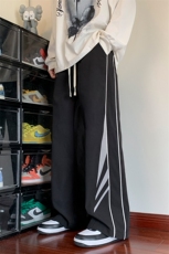 特批P32无差价秋新款撞色拼接冲锋裤男防泼水设计感拖地长裤K1600，男装休闲裤，电商A001-1