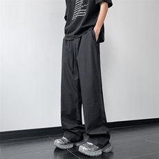 抖音品质美式设计感阔腿高级感休闲裤长裤XZ221-1/K1601/P55，男装休闲裤，星座221-1