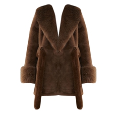 皮草大衣开衫女冬装时尚加厚保暖轻奢贵气毛绒皮毛一体小个子外套，女装皮草，芷墨服饰