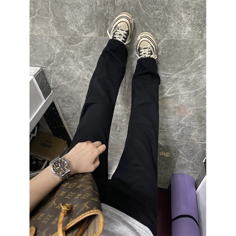 【有货】黑色修身直筒牛仔裤男美式高街cleanfit裤子N083HH-特P32,男装牛仔裤,星座1007（原301D）
