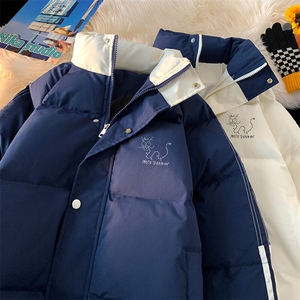 ！2025秋冬新款男士撞色立领棉服加厚棉衣MY203特P80图片