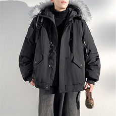 座山雕毛领派克棉服男冬季工装棉衣情侣外套M060-P110迷彩P115，男装棉衣，星座308B-2