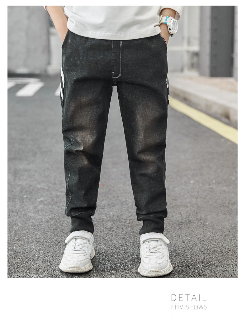 儿童装休闲牛仔裤春秋新款10-12岁小男孩