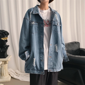 2021春季新款男士夹克港风宽松印花外套男装D309-2 NZ46图片