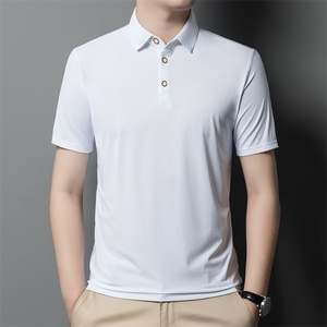 青年男士休闲纯色短袖t恤男上衣夏季免烫半袖衫Polo衫ZL8062-P57图片