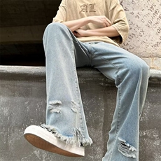 青春流行ins男直筒水洗牛仔裤N1064P38，男装牛仔裤，星座1116-2