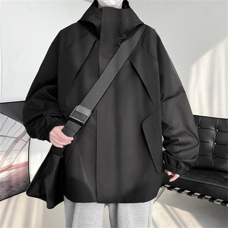 JK9008/P65春装新款现货中性风防水冲锋衣男夹克宽松大码上衣外套，男装夹克，电商A141